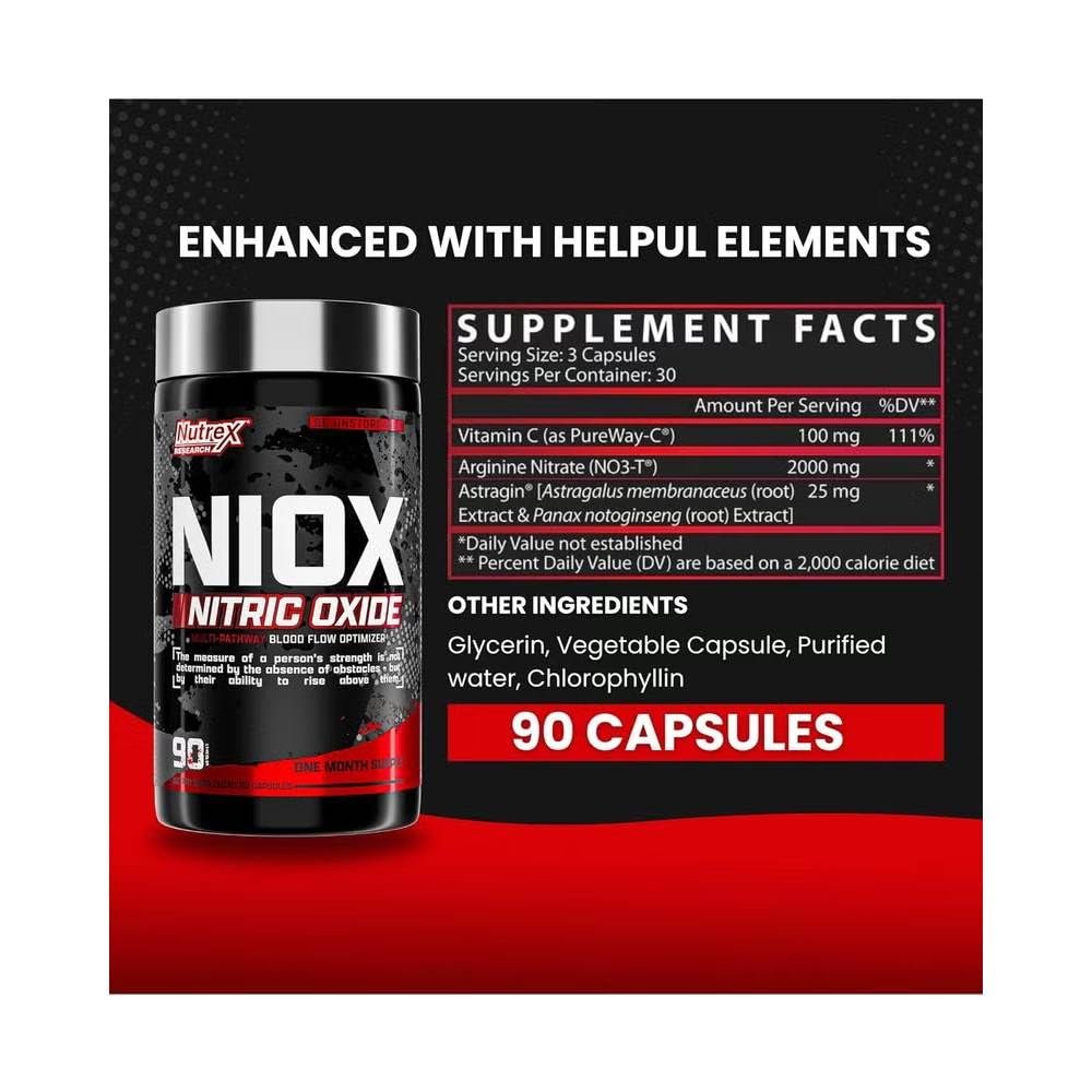 Nutrex NIOX Extreme Pumps - 90 Count Pre-Workout Pump