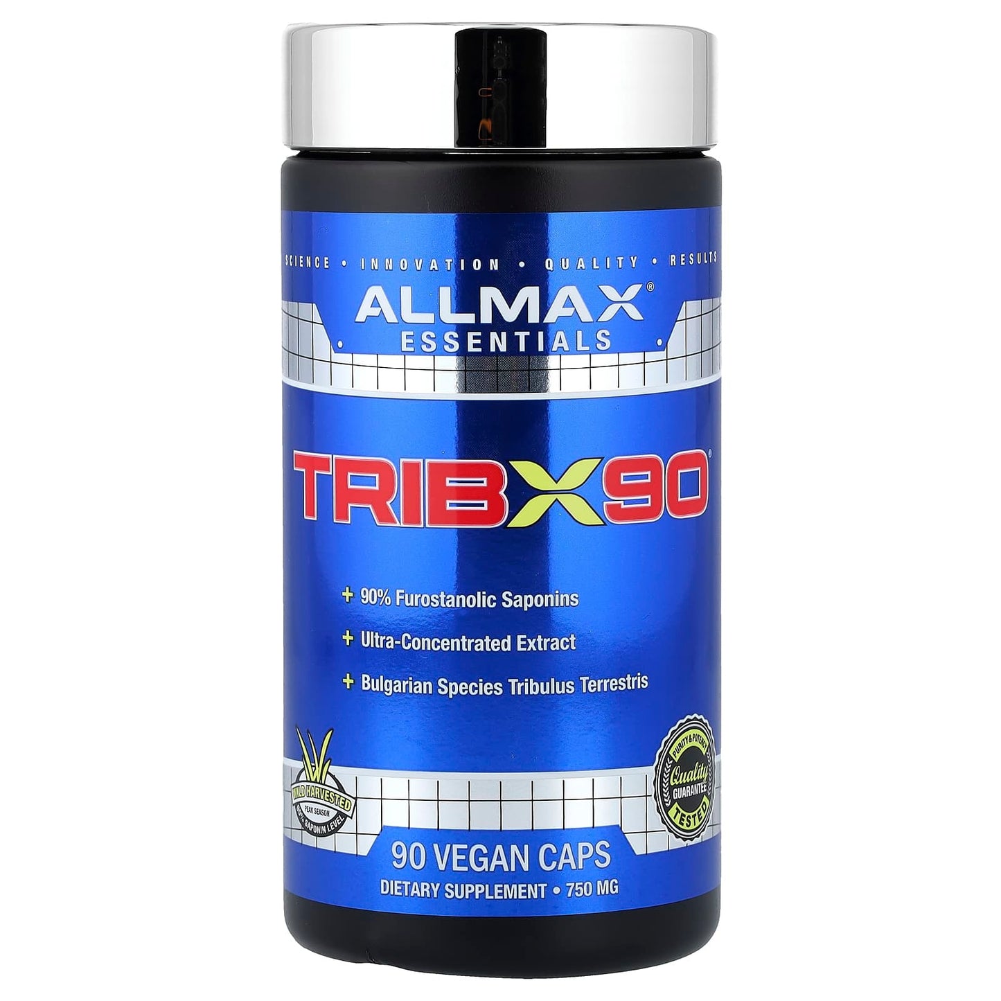 AllMax Nutrition - TribX90 100% Pure Tribulus Terrestris 90 Capsules Trib TribX
