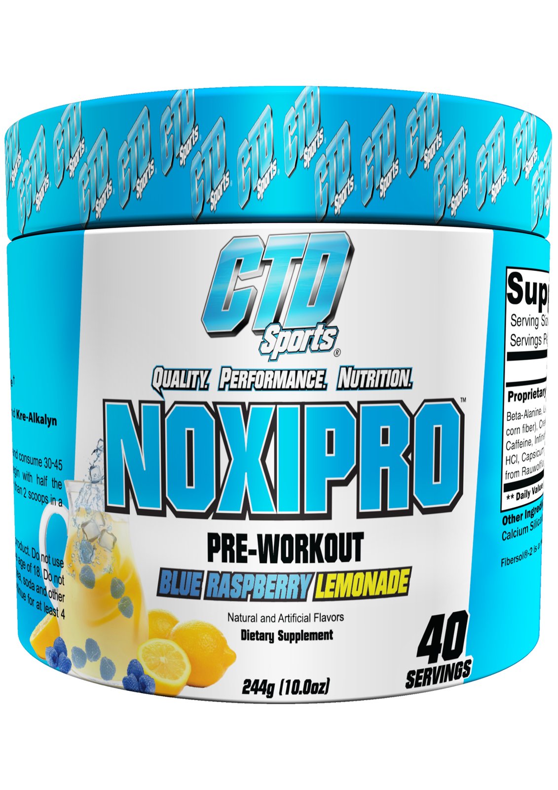 CTD Labs NOXIPRO Extreme Intensity Pre-Workout 40 Servings All Flavors NEW SEAL