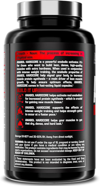 Nutrex Research Anabol Hardcore Anabolic Activator, Muscle Builder and Hardening Agent, 60 Count