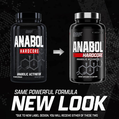 Nutrex Research Anabol Hardcore Anabolic Activator, Muscle Builder and Hardening Agent, 60 Count