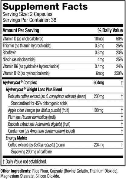 Hydroxycut Original Rapid Release Capsules