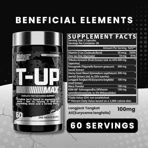 Nutrex Research, T-Up Max, 60 Capsules