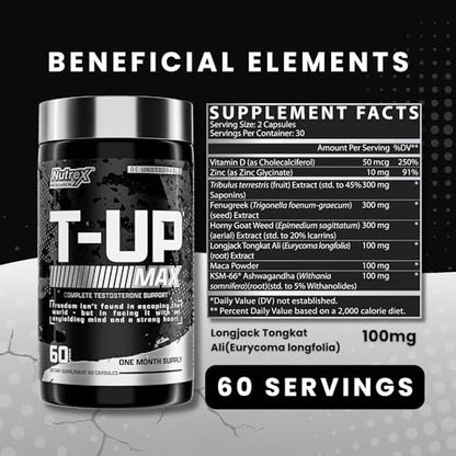 Nutrex Research, T-Up Max, 60 Capsules
