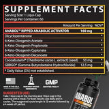 Nutrex Research Anabol Ripped Anabolic Muscle Builder for Men, 2-in-1 Muscle Builder and Shredding Supplement, (60 Count)