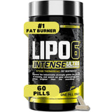 Nutrex Research Lipo6 Black Intense Ultra Concentrate Thermogenic Belly Fat Burner for Men and Women | Diet Weight Loss Supplement and Appetite Suppressant | 60 Diet Pills