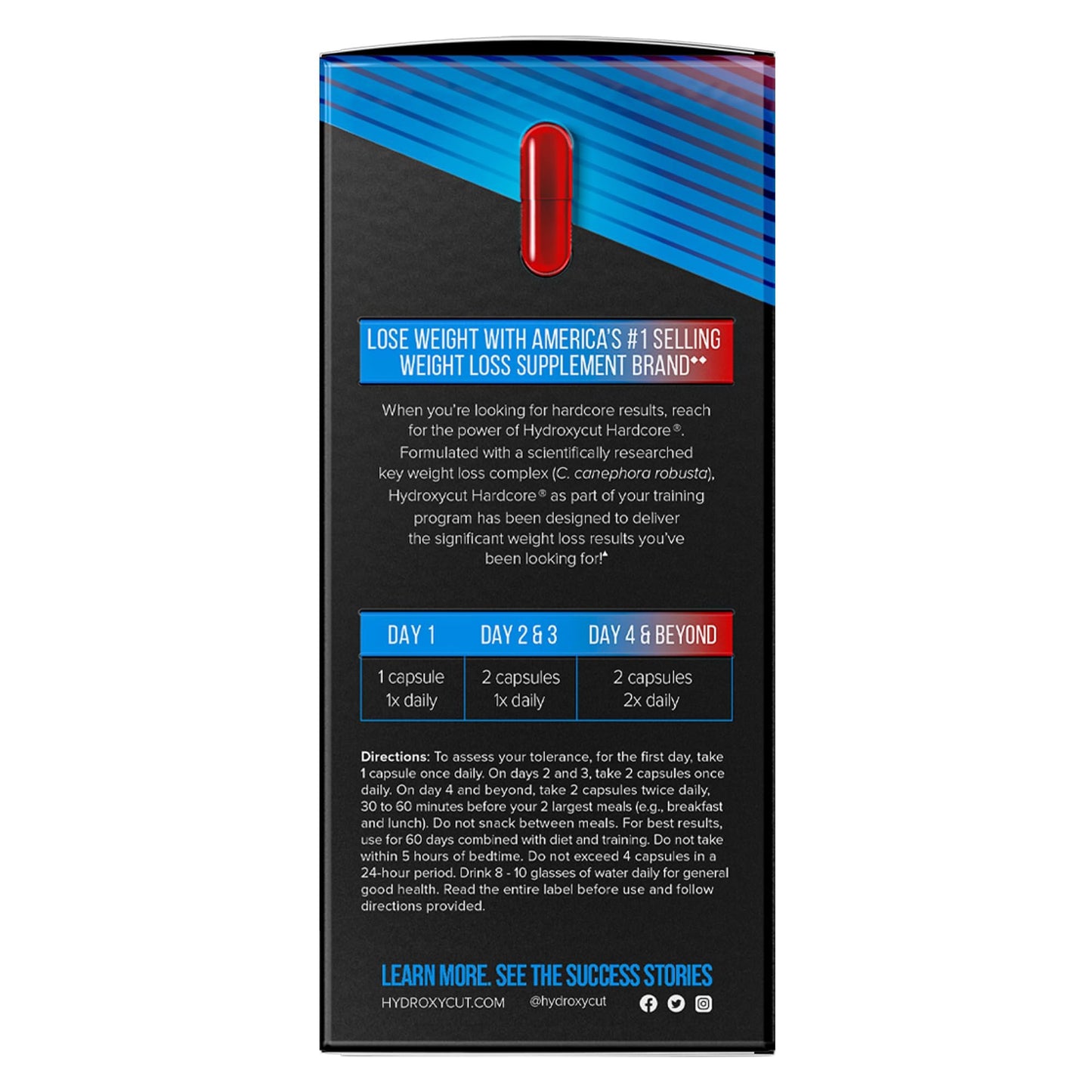 Hydroxycut Hardcore - Weight Loss Pills for Men & Women 60 capsules