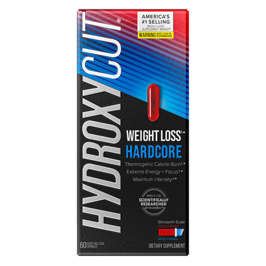 Hydroxycut Hardcore - Weight Loss Pills for Men & Women 60 capsules