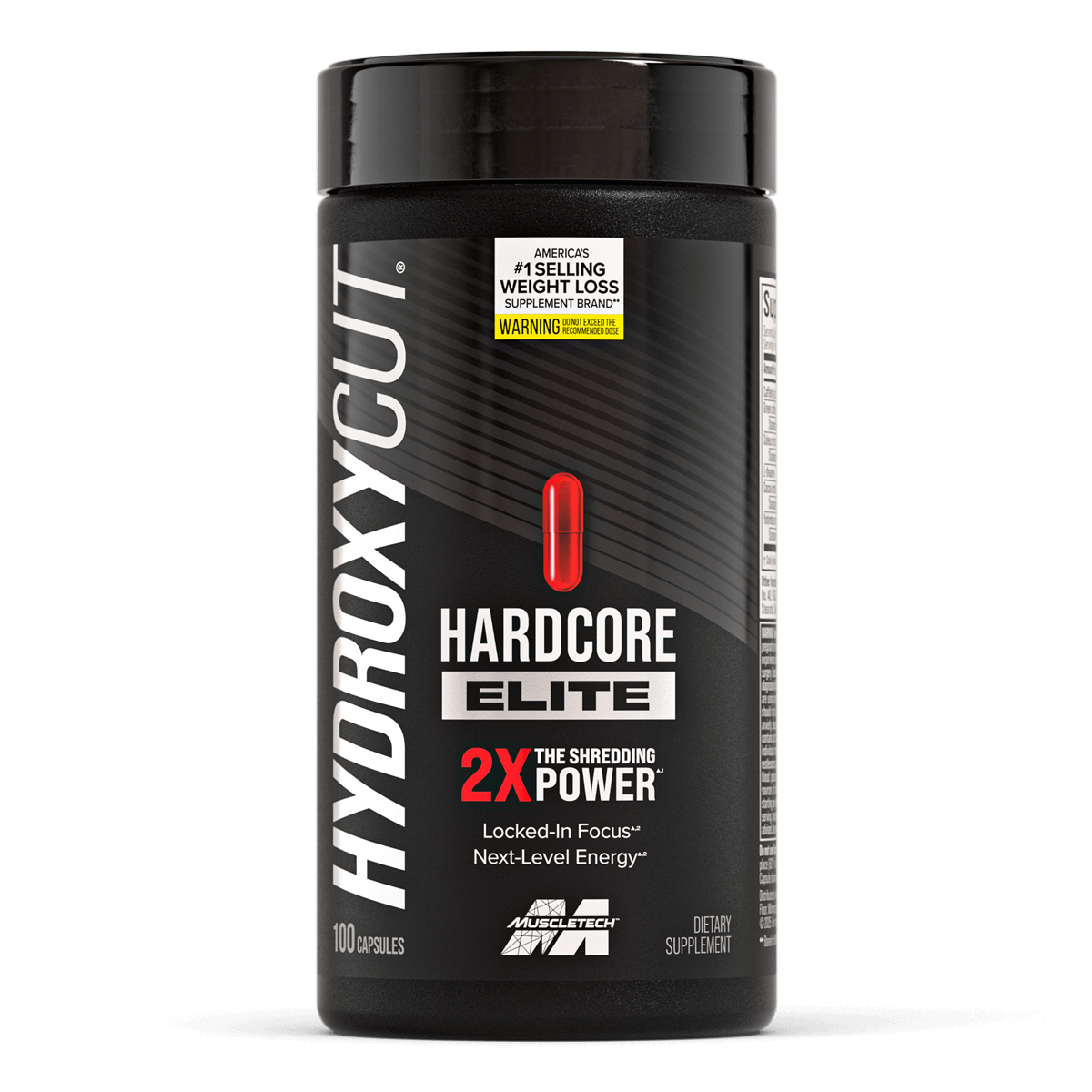 MuscleTech Hydroxycut Hardcore Elite Thermogenic 100 Capsules (2-Pack)