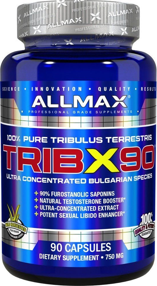 AllMax Nutrition - TribX90 100% Pure Tribulus Terrestris 90 Capsules Trib TribX