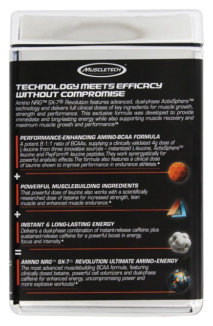 Muscletech - Amino NRG SX-7 Revolution Ultimate Amino + Energy Powder Icy Rocket