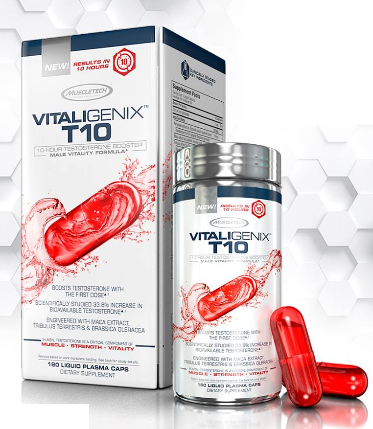 MuscleTech VITALIGENIX T10 10-Hour Test Booster Male Vitality Formula