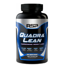 RSP Nutrition QuadraLean Thermogenic 180 caps Weight Loss Fat Burner New Sealed