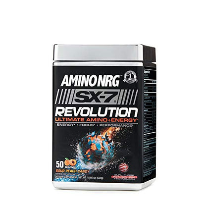 Muscletech - Amino NRG SX-7 Revolution Ultimate Amino + Energy Powder Sour Peach Candy