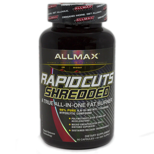 Allmax RAPID CUTS SHREDDED ALL-IN-1-FAT-BURNER Thermogenic Weight Loss 90 Caps