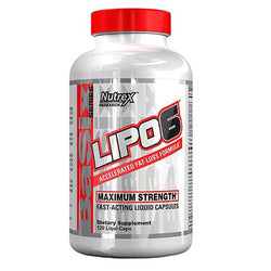 Nutrex Lipo 6 Accelerated Fat-Loss Maximum Strength Fast-Acting 120 Liquid Caps