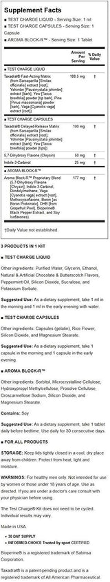 EFX Sports Test Charge Testosterone Support Kit 1 Kit