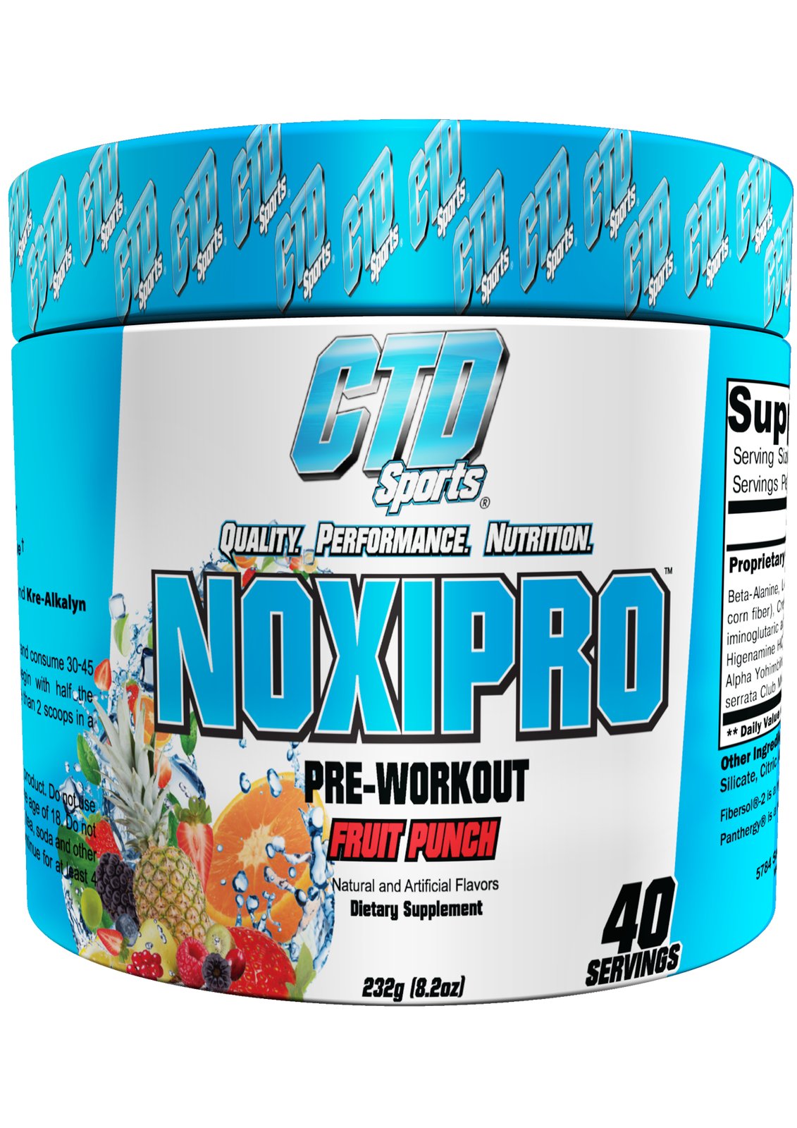 CTD Labs NOXIPRO Extreme Intensity Pre-Workout 40 Servings All Flavors NEW SEAL